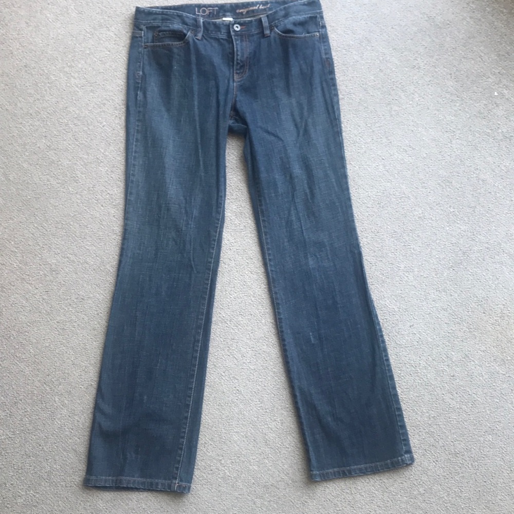 LOFT JEANS ORIGINAL BOOT CUT DENIM BLUE SIZE 10